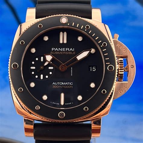 panerai submersible goldtech 42mm|panerai submersible for sale.